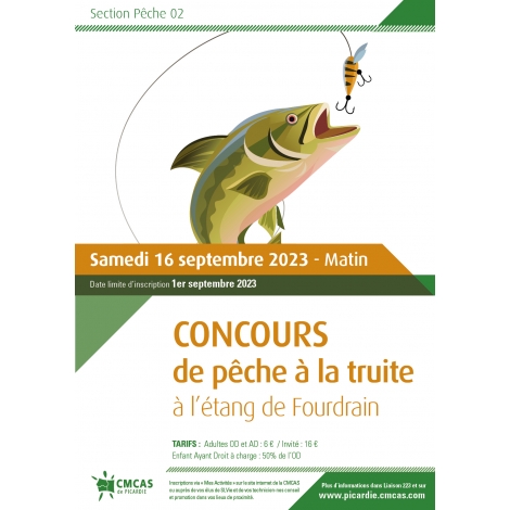 AISNE - CONCOURS DE PECHE A LA TRUITE A L'ETANG DE FOUDAIN