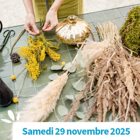 SOMME - L'ATELIER FLORAL DE NOËL : CREEZ DES DECORATIONS UNIQUES ET FESTIVES