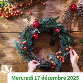 Aisne - Atelier couronnes de Noël à Deuillet
